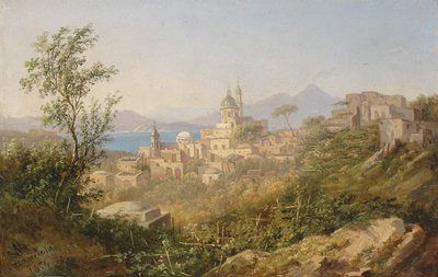 View of Casamicciola. Signed Alt by Alt